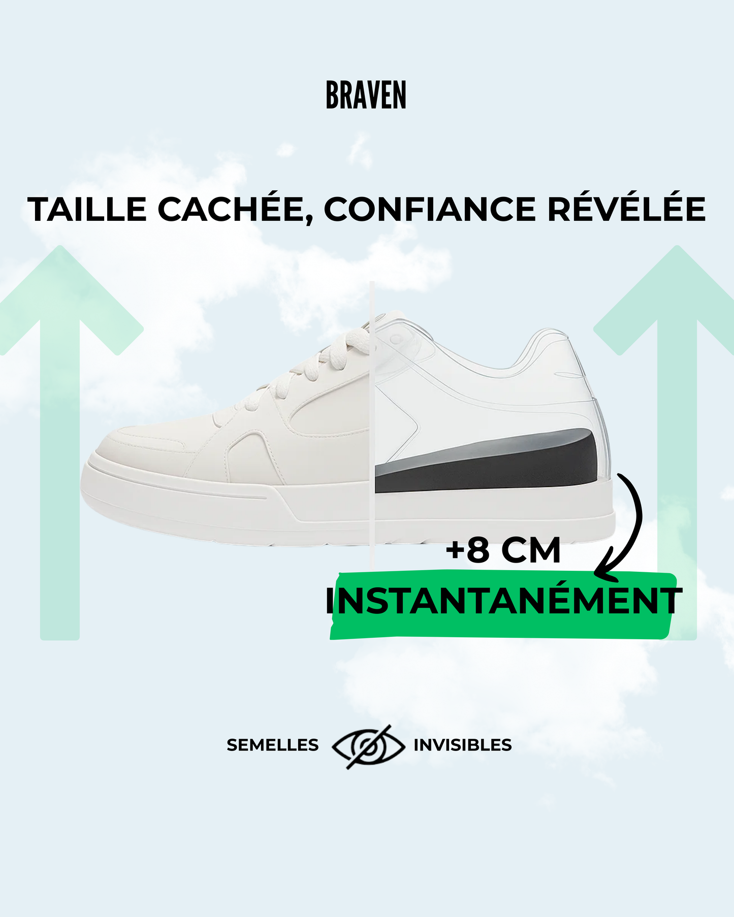 Semelles Réhaussantes Braven Lift™